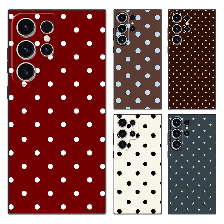 Phone Cases Polka Dot - Retro Polka Dots Telefoonhoesje voor Samsung