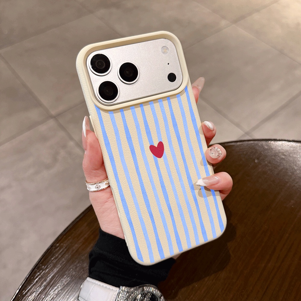 Phone Cases Iphone 11 - Verticale Strepen Hartjes Telefoonhoesje voor iPhone