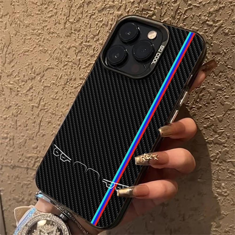 Phone Cases Vape - Coole autolampjes carbon fiber patroon telefoonhoesje