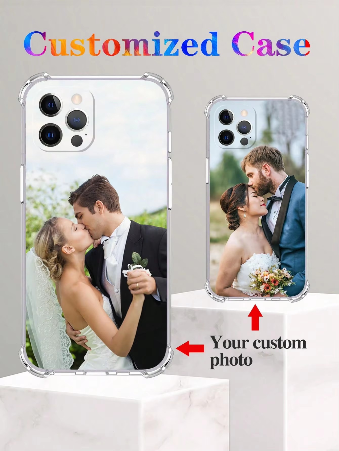 Phone Cases With Pictures - Transparante schokbestendige hoes voor iPhone 18