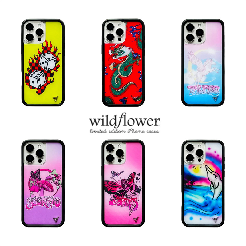 Phone Cases Wildflower - Wildflower 3D mooie Zodiac hoesjes voor