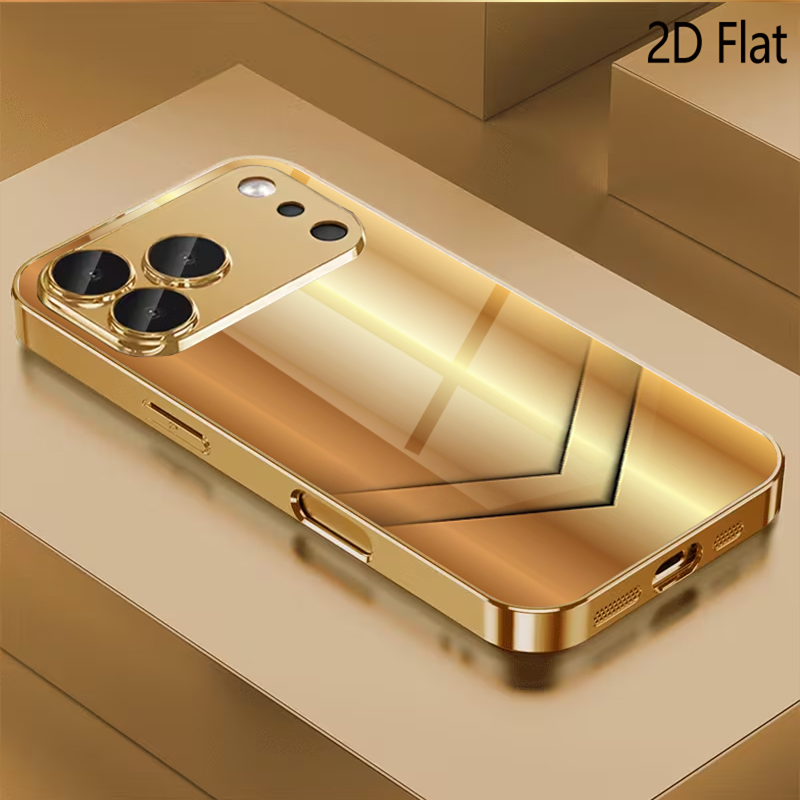 Phone Cases H&M - Gilding print Gepatroneerd gehard glas ontwerp