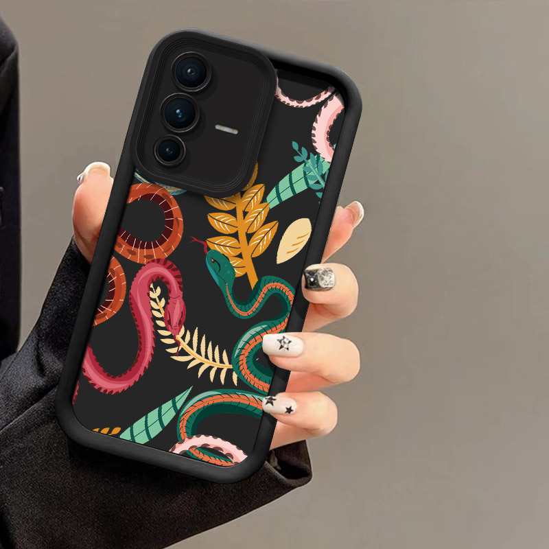 Phone Cases Vivo - Luxe slangenprint telefoonhoesje voor Vivo V70