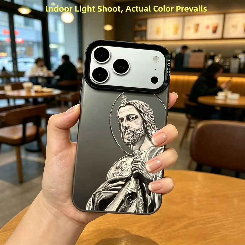 Phone Cases Art - Telefoonhoesje met San Judas Tadeo patroonontwerp