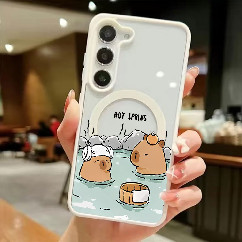 Phone Cases Samsung S25 Fe - Transparante magnetische telefoonhoes voor Samsung Galaxy