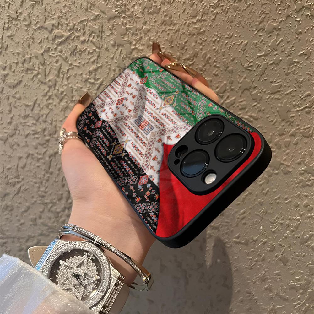 Phone Cases Vape - Palestijnse vlag kaart paspoort telefoonhoesje glas