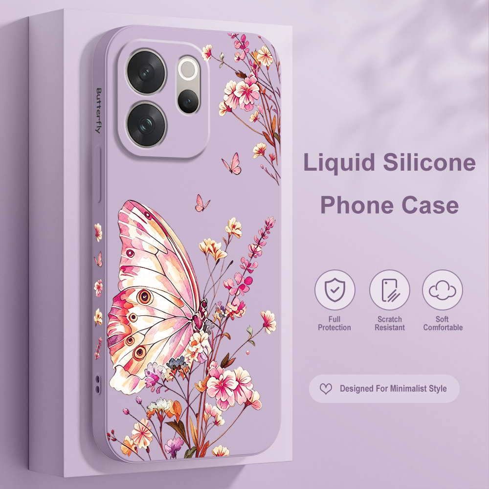 Phone Cases Vivo - Vlinder Sprig Telefoonhoesje voor Vivo V70