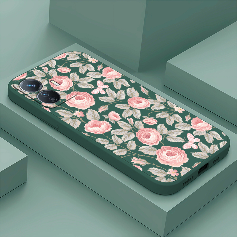Phone Cases Vivo - Kleine Bloemen Print Telefoon Case Voor