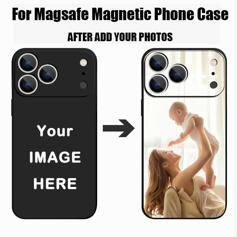 Phone Cases With Pictures - Magnetische gepersonaliseerde aangepaste foto telefoonhoes voor