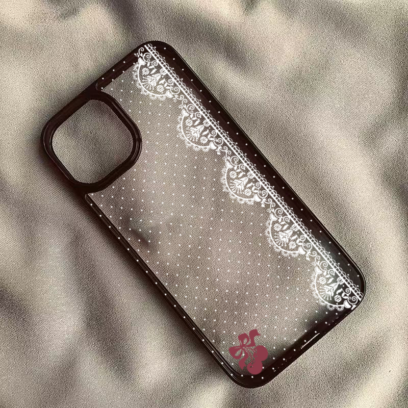 Schattig kersenroze wit kant p - Phone Cases Polka Dot recensie en prijs