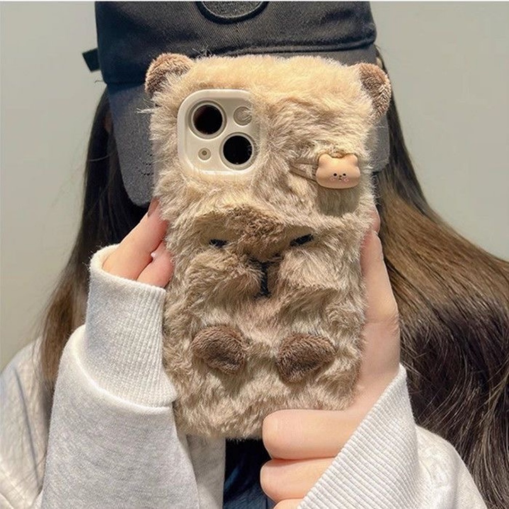 Luxe Capybara Pluizig Bont Tel - Phone Cases Iphone 11 recensie en prijs
