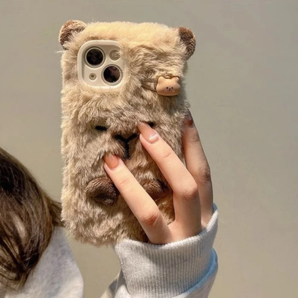 Luxe Capybara Pluizig Bont Tel - Phone Cases Iphone 11 recensie en prijs
