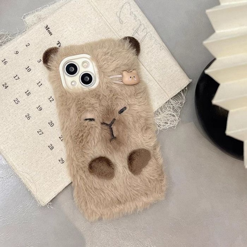 Luxe Capybara Pluizig Bont Tel - Phone Cases Iphone 11 recensie en prijs