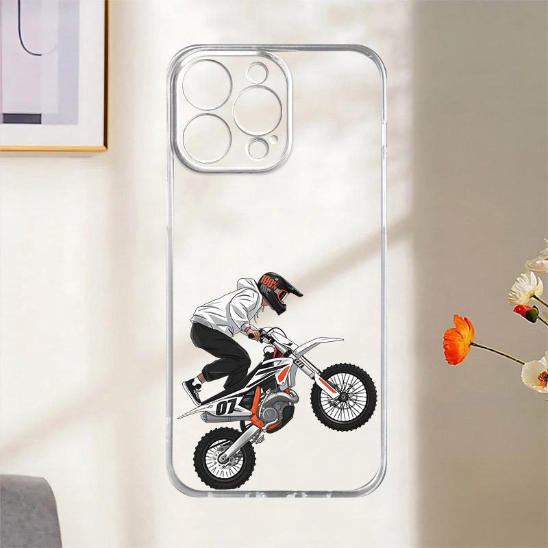 Motorcycle Boy Patroon Transpa - Phone Cases Vape recensie en prijs