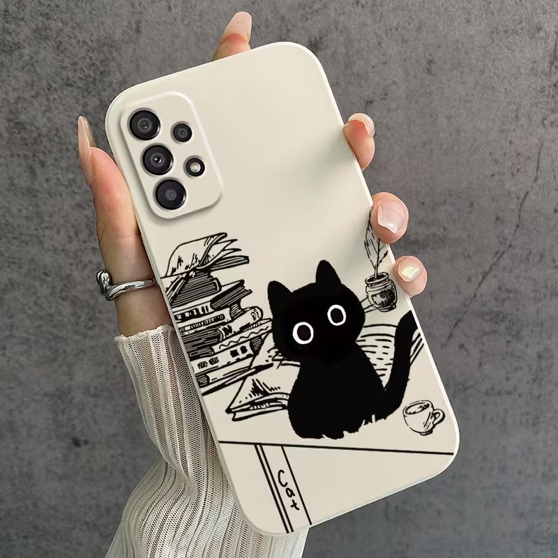 Schattig zwart kattenpatroon t - Phone Cases Cat recensie en prijs