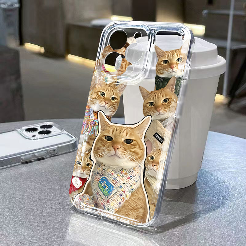 Schattige bandana kat transpar - Phone Cases Cat recensie en prijs