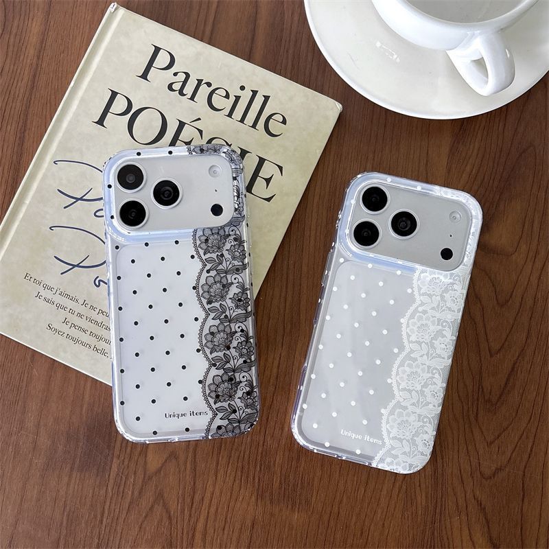Ins Polka Dots Kant Wit Zwart  - Phone Cases Polka Dot recensie en prijs