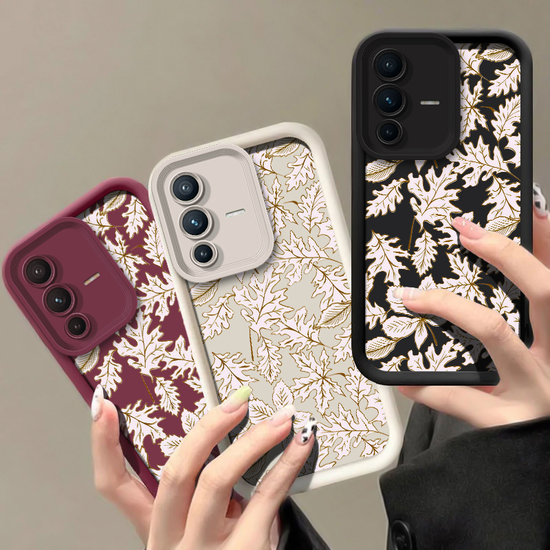 Telefoonhoesje met bladerenpat - Phone Cases Vivo recensie en prijs