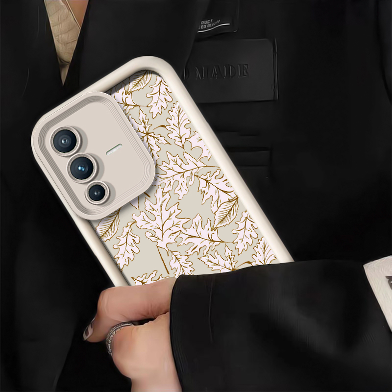 Telefoonhoesje met bladerenpat - Phone Cases Vivo recensie en prijs