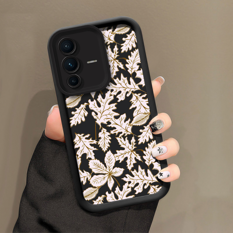 Telefoonhoesje met bladerenpat - Phone Cases Vivo recensie en prijs