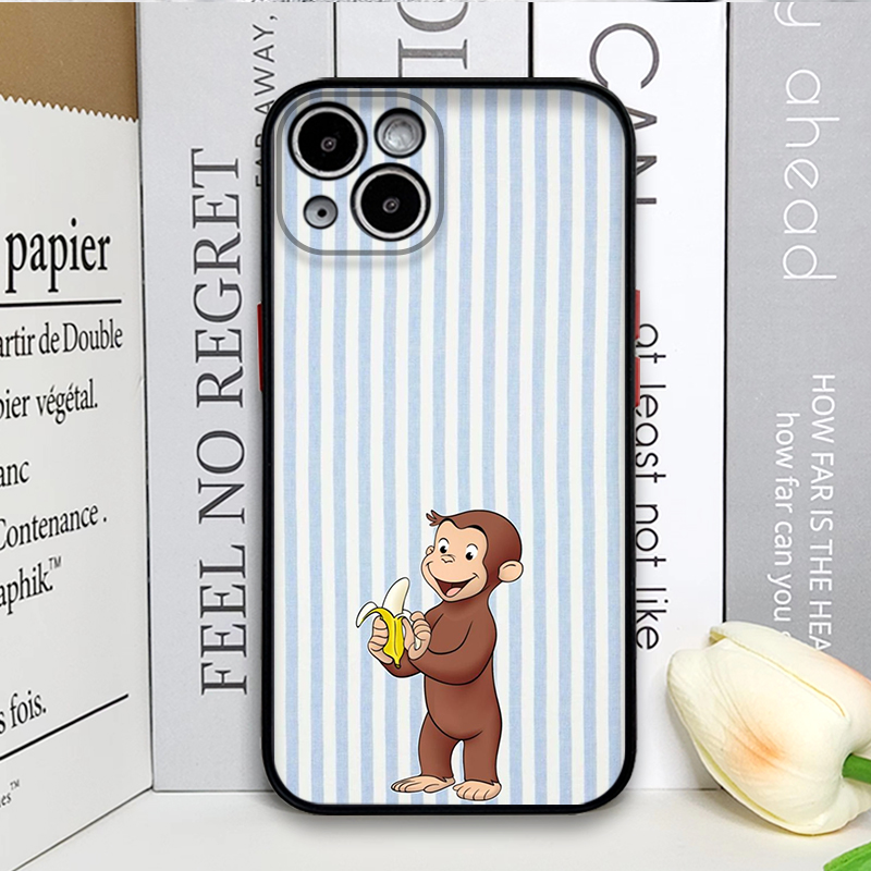 Cartoon gestreepte aap met kat - Phone Cases Cat recensie en prijs